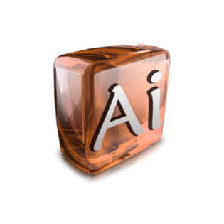 创意ai图标 水晶 立体 3d