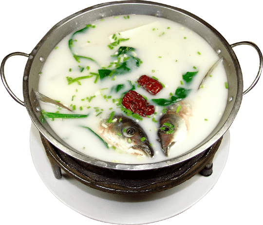 奶汤锅仔鱼