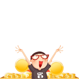 扔金币的土豪pngpsd2000*2000春节过年新年撒红包的财神pngpsd2000*