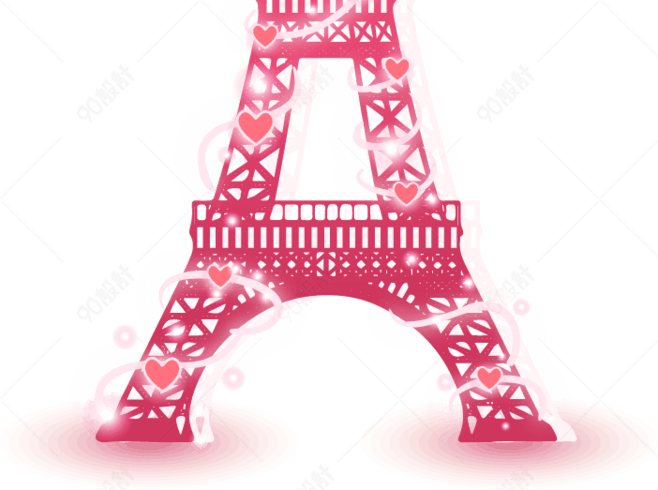 粉色埃菲尔铁塔