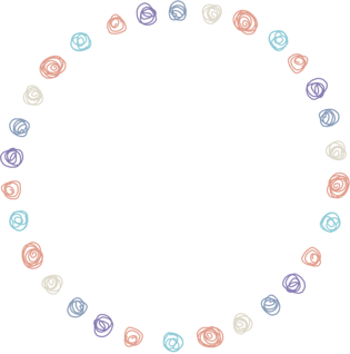 手绘圣诞节圈圈插画pngpsd2000*2000卡通手绘折线圈圈pngpsd默认格式