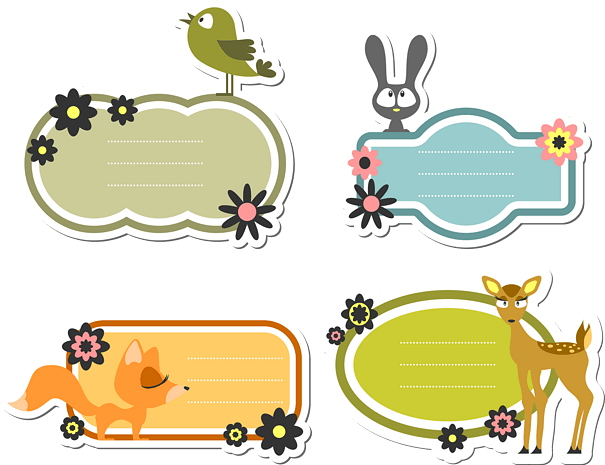 卡通可爱标签图片大全