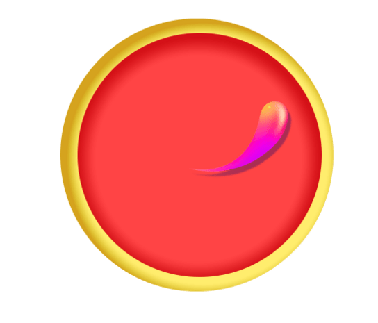 红色节日促销圆形图标