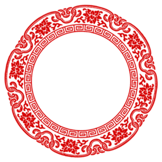 中国风圆形边框纹理图片大全