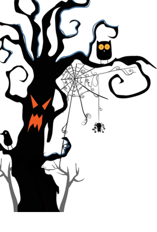 万圣节树怪装饰图案