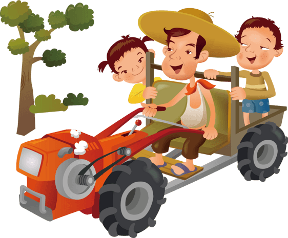 拖拉机卡通图片大全