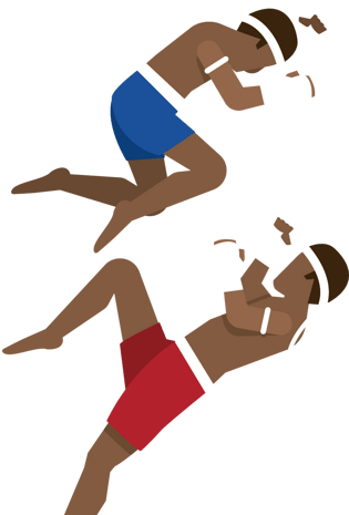 泰拳卡通手绘图标元素