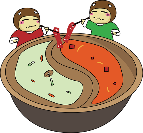 火锅卡通手绘图标元素