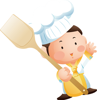 小厨师卡通手绘图标元素