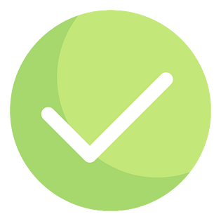 正确确定成功卡通图标