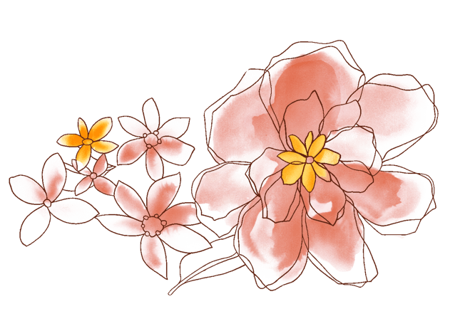 卡通漫画手绘小红花元素pngpsd2000*2000古风绿衣少女湖边坐撑伞插画