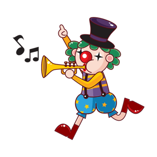 卡通吹喇叭图片大全