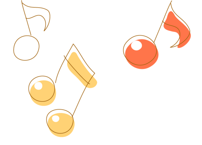 音乐符pngpsd2000*2000创意音符漂浮物pngpsd2000*2000卡通音符pngpsd