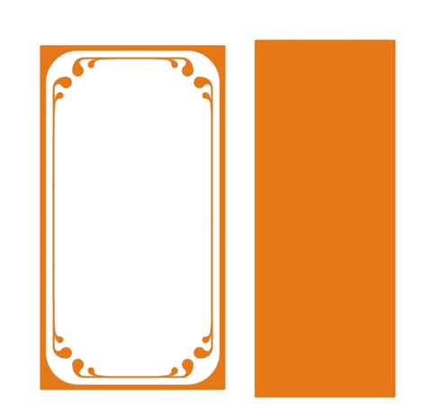 橘红色边框纹理