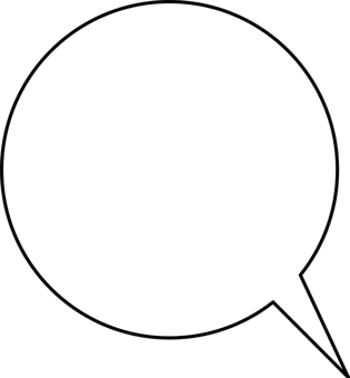 白色圆形对话框