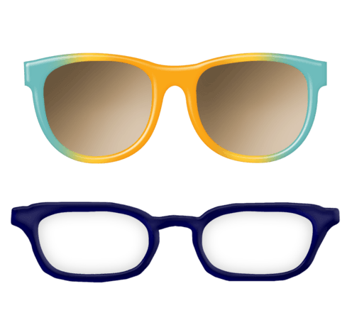 蓝色眼镜pngpsd2000*2000粉红色眼镜pngpsd2000*2000