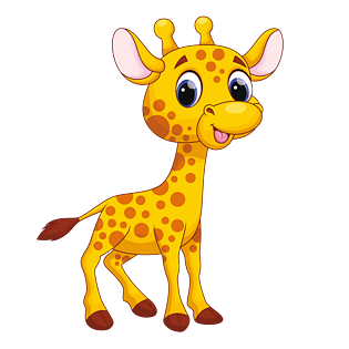 小鹿pngpsd2000*2000可爱的长颈鹿pngpsd2000*2000卡通长颈鹿pngpsd