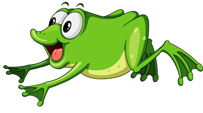 青蛙趴着的图片卡通图片
