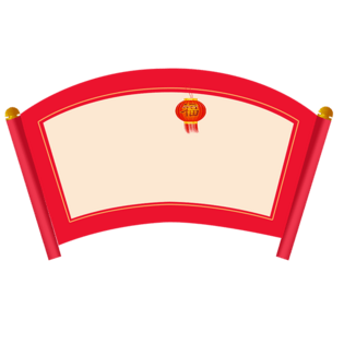 中国风红色标题框