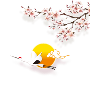 pngpsd2000*2000手绘卡通鹤舞插画pngpsd2000*2000鹤仙鹤大鸟野外卡通