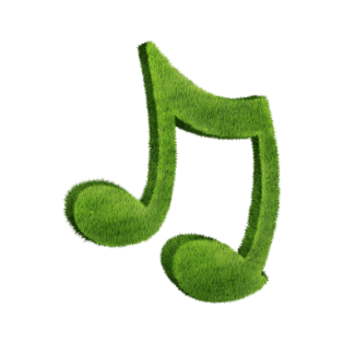 创意绿色音符