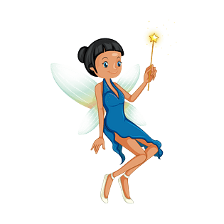 手拿魔法棒的仙子