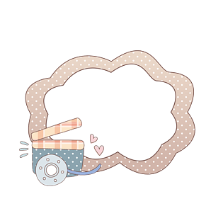 卡哇伊圆点可爱边框