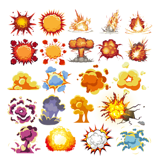 爆炸矢量图片大全