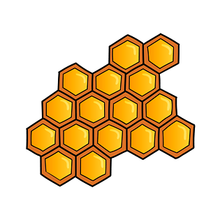 手绘蜂巢图片大全