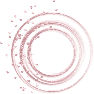 桃心圆圈装饰