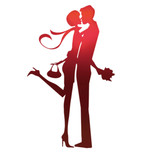 情侣剪影图片大全