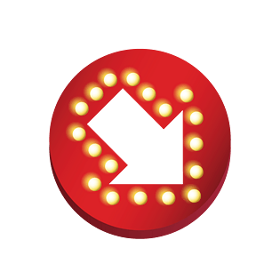 创意箭头led灯光效果矢量装饰素材