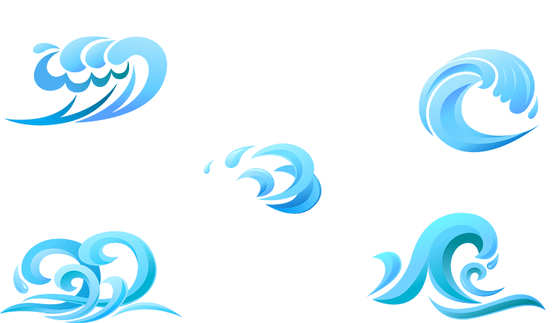 水波卡通图片大全_水波卡通图片素材【png免费下载】-90设计网