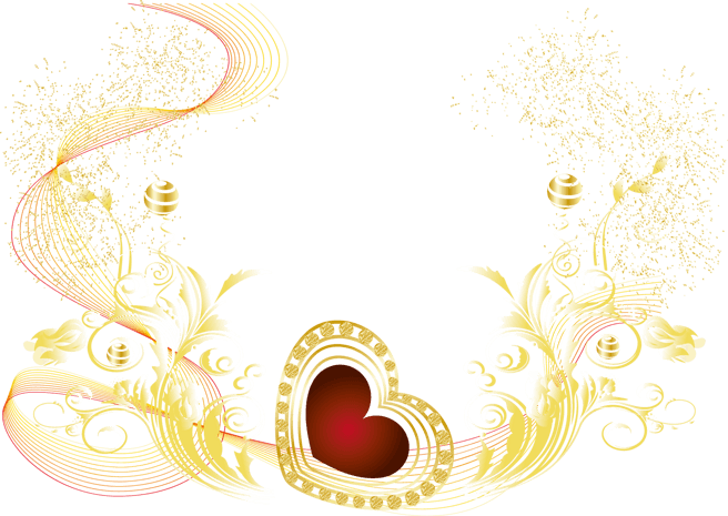 爱心金色图片大全_爱心金色图片素材【png免费下载】-90设计网
