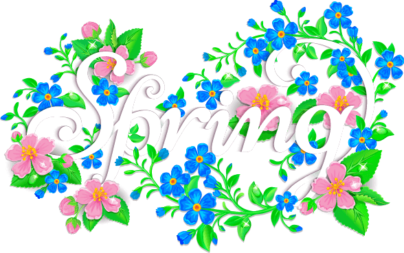 spring艺术字体图片