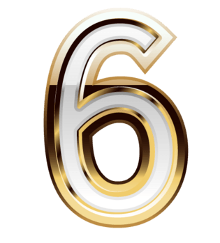 精致质感数字6