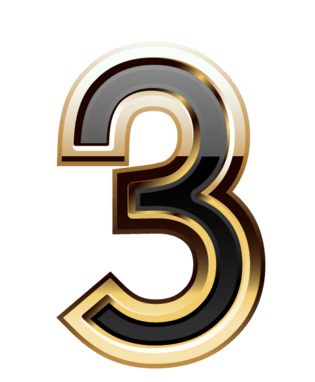 精致质感数字3