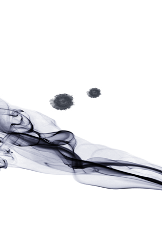 涟漪墨水水墨莲花