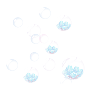 透明的泡泡模板