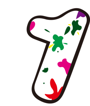 卡通图形可爱数字1