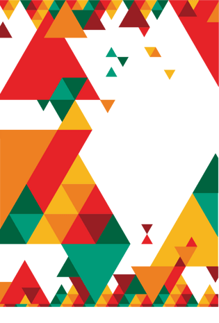 红黄绿几何形状背景