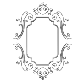 欧式花纹细边框