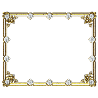 金色钻石矩形边框