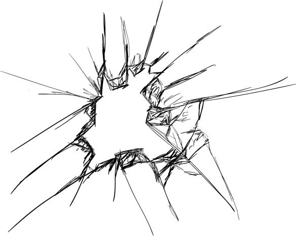 卡通绘制玻璃碎裂效果pngpsd2000*2000卡通绘制玻璃碎裂效果pngpsd