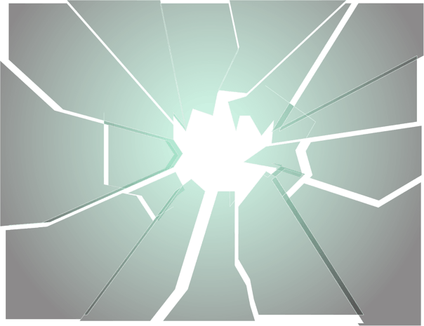 渐变墨绿色玻璃碎裂效果