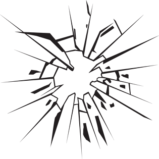 卡通绘制玻璃碎裂效果