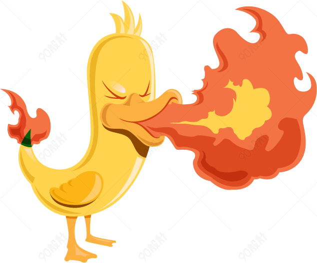 鸭嘴喷火的怪物