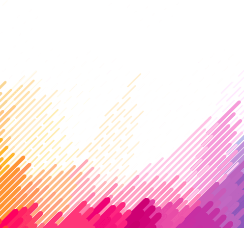 橘色红色紫色渐变长方形直线装饰元素