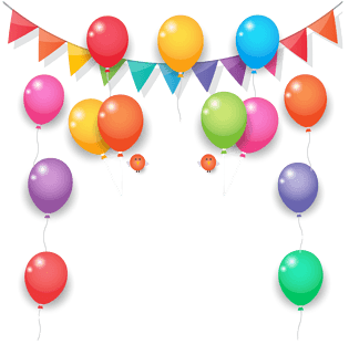 节日派对庆祝气球彩带装饰