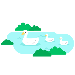 手绘春天游湖的鸭子pngpsd2000*2000手绘鸭子pngpsd2000*2000粉色卡通